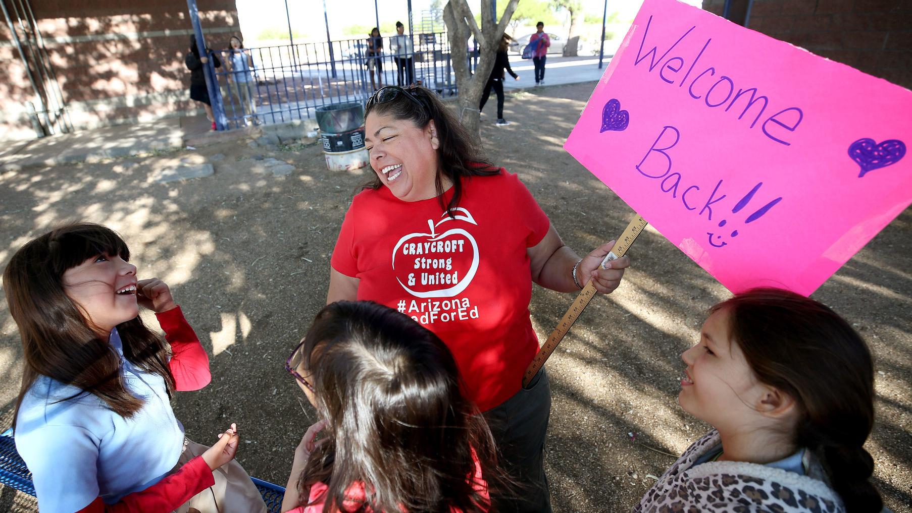 Teacher walkout will make class time longer at many Tucson schools, but not the year